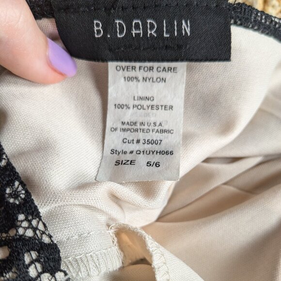 Black Lace Floor Length Low Back Gown - Picture 7 of 9